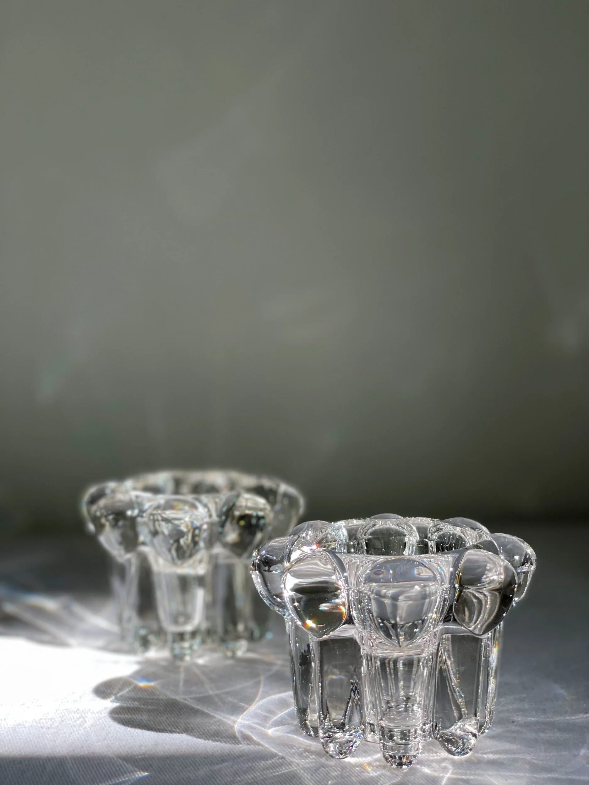 Crystal Glass Candle holders