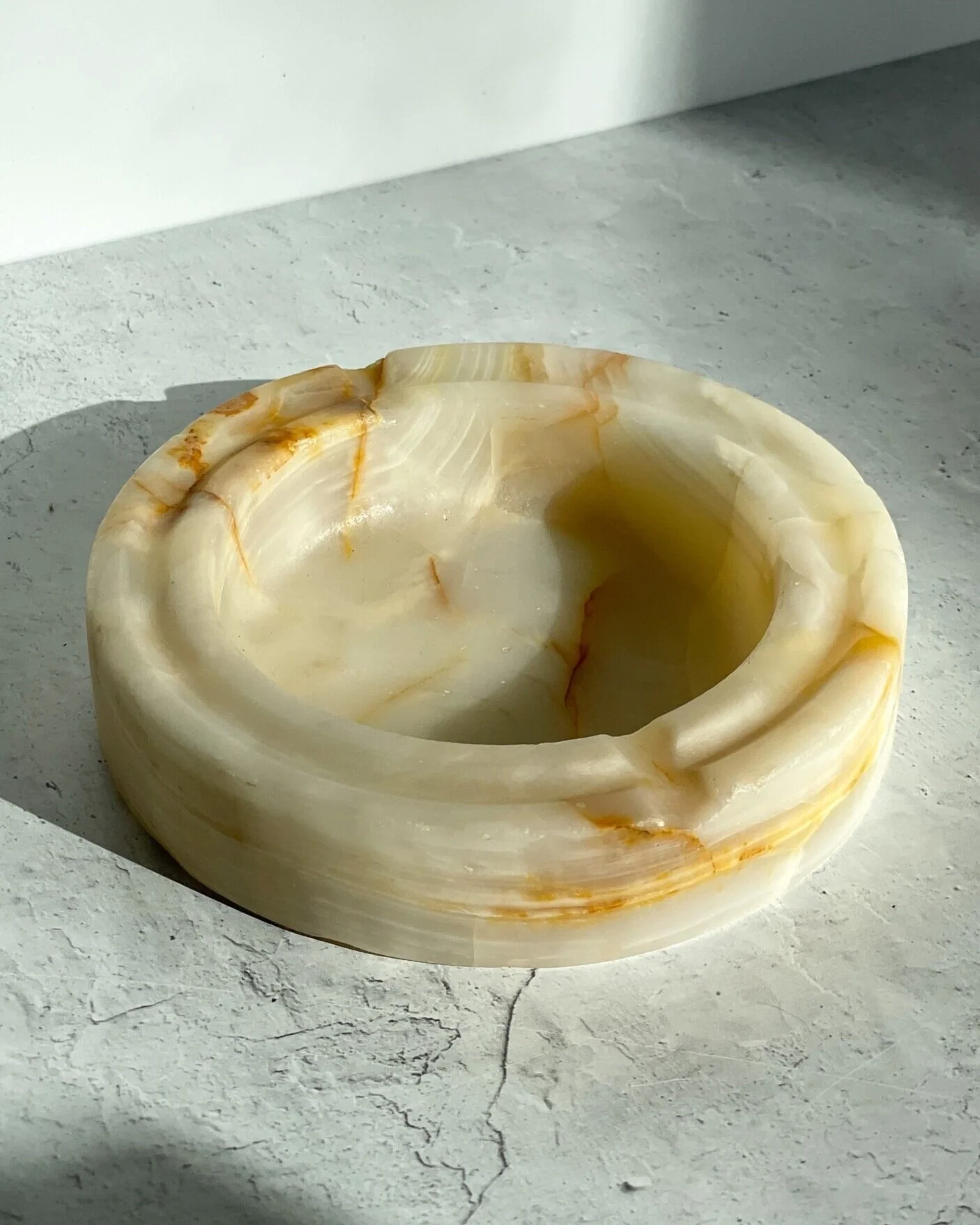 Vintage Onyx Stone Ashtray — MATERIAL REMAINS