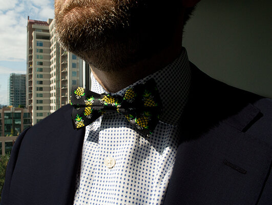 SILK BOW TIE: STAYPINEAPPLE