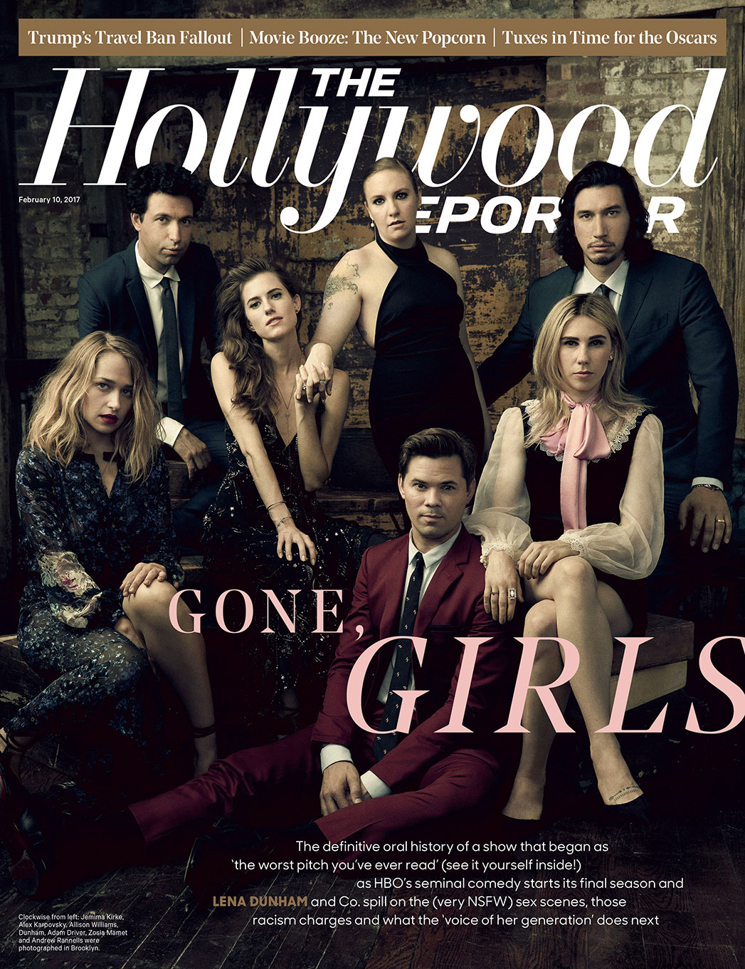 The Hollywood Reporter February 2017_HBO's GIRLS Cast