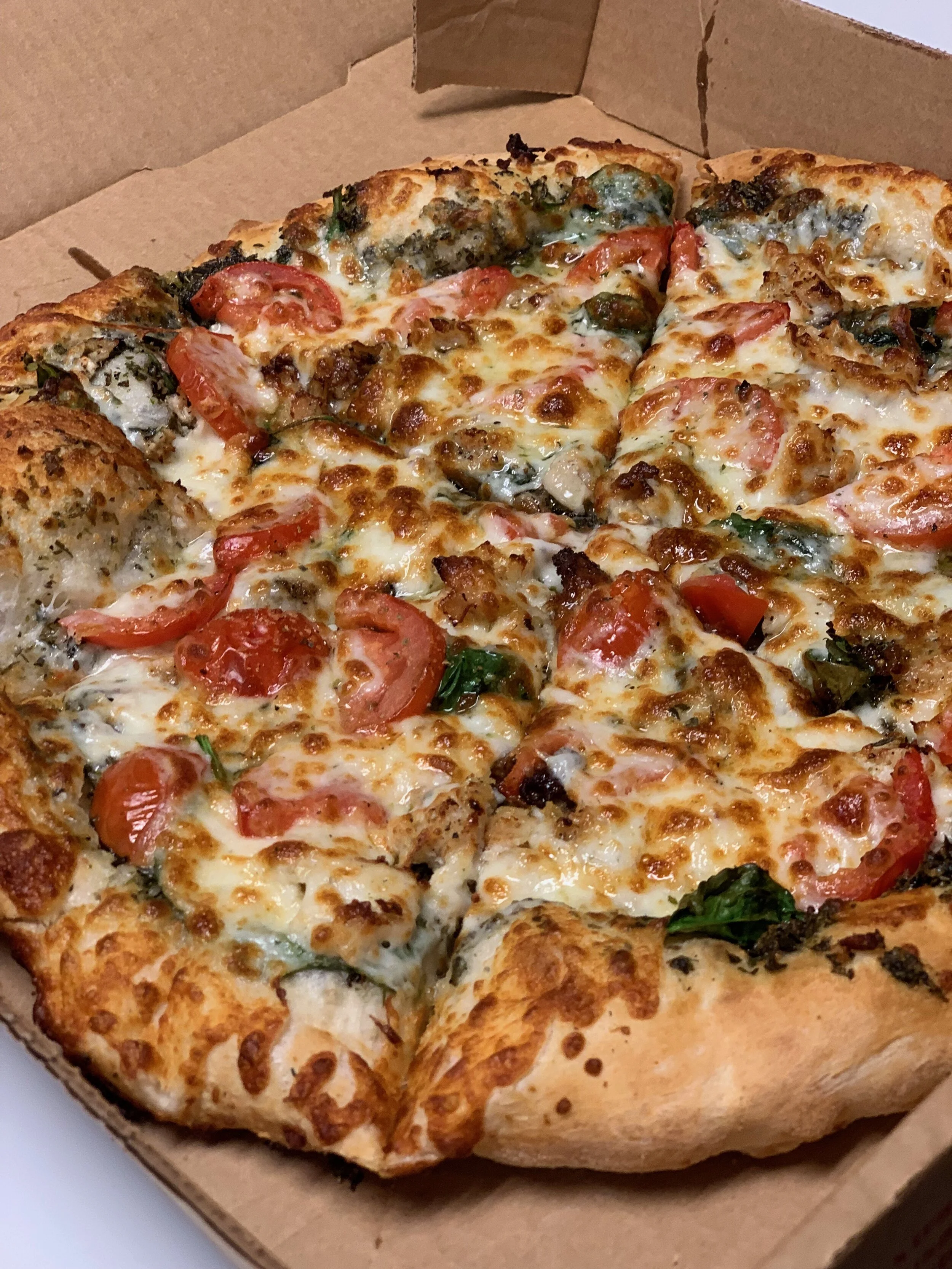 3 Medium/2 topping Pizzas