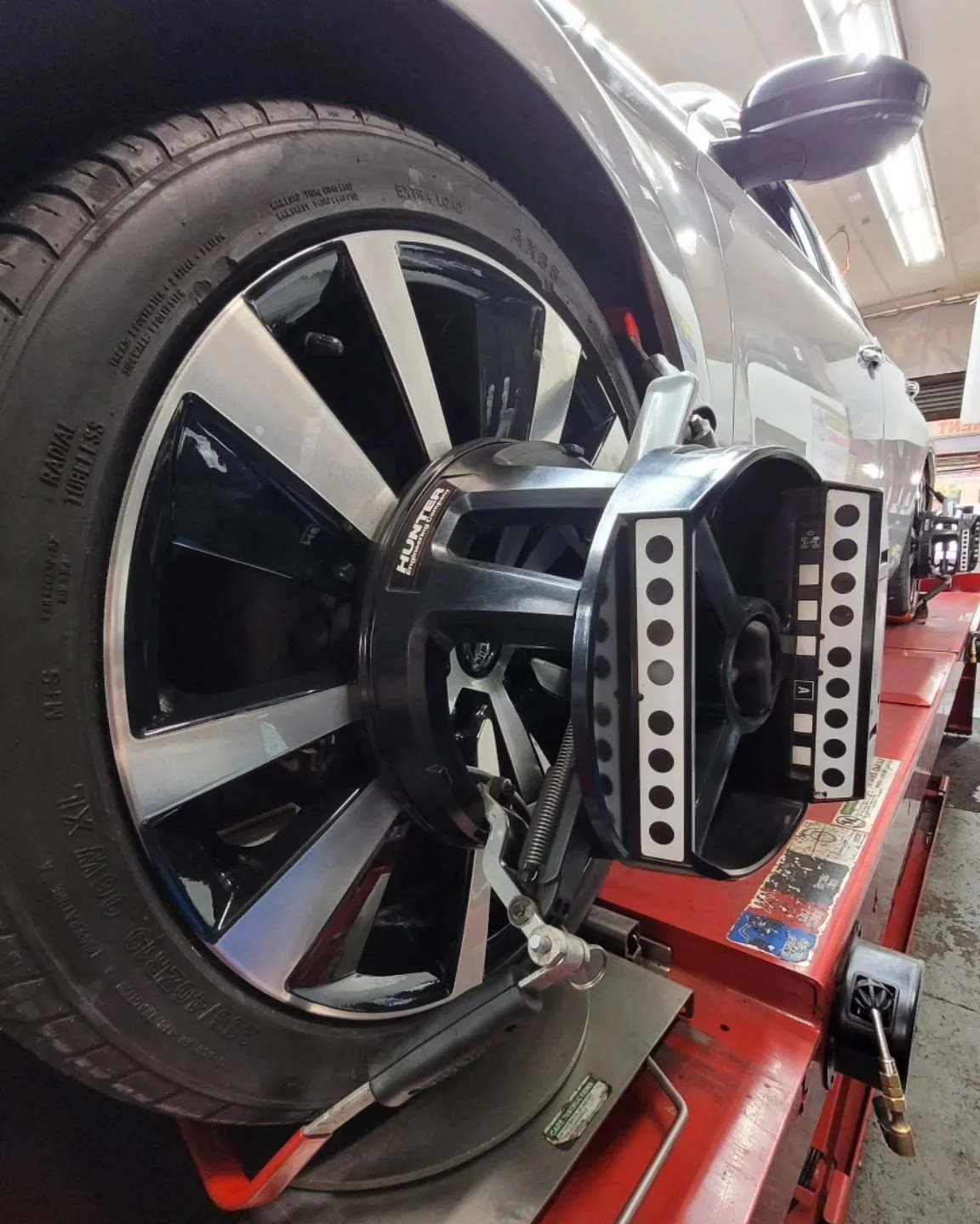 Our New Hunter wheel alignment is the most powerful machine on the market. It will deliver the most precise measurements no other machine will give you. Some of the benefits are, improve fuel, expand the life of your tires, improve handling, increase