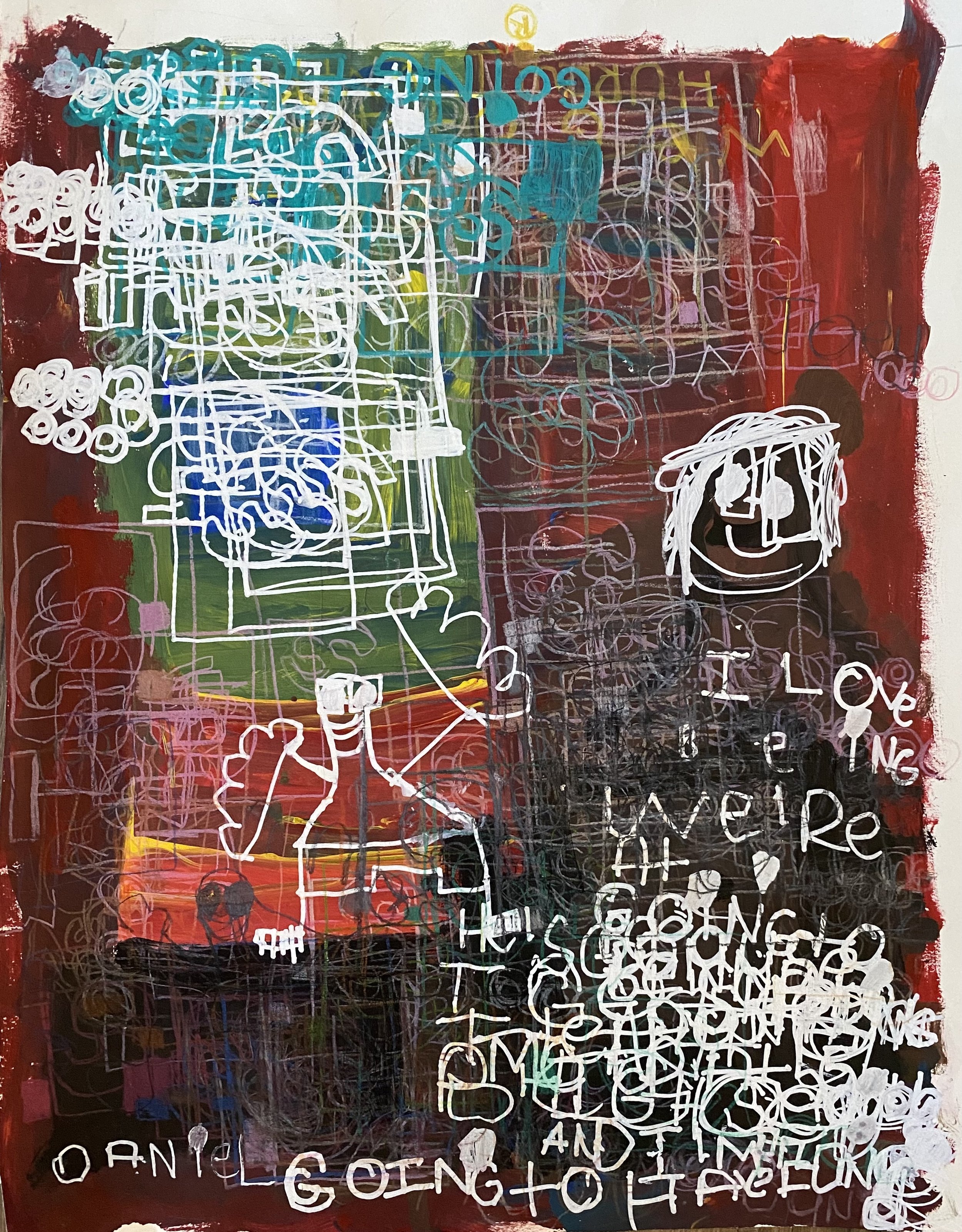 Basquiat Inspired Self Portrait, 2021