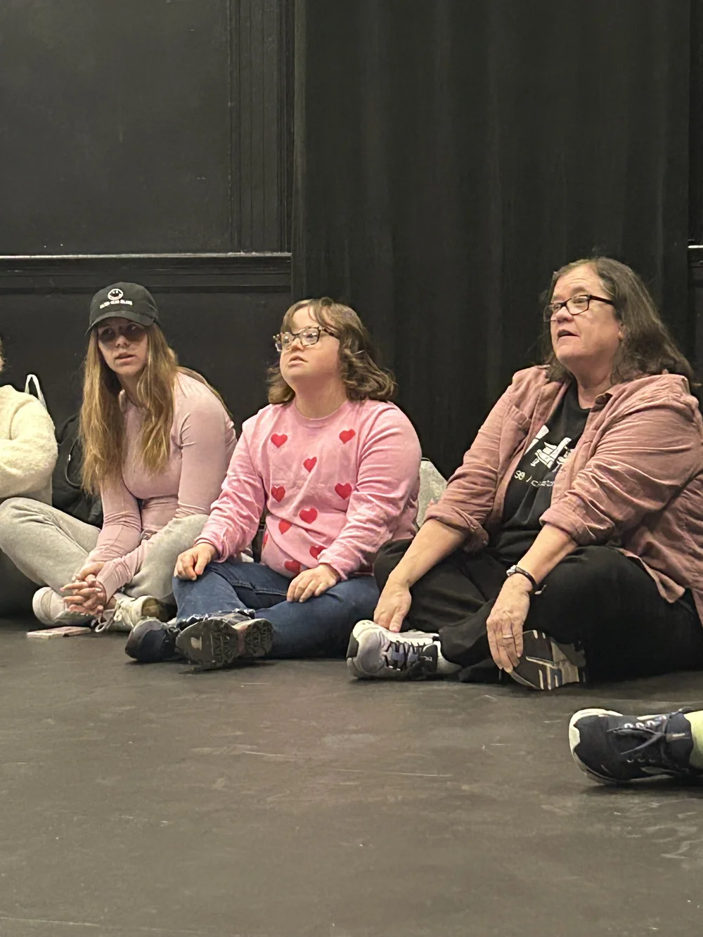 Eliza and Brandy Watching the Improvers