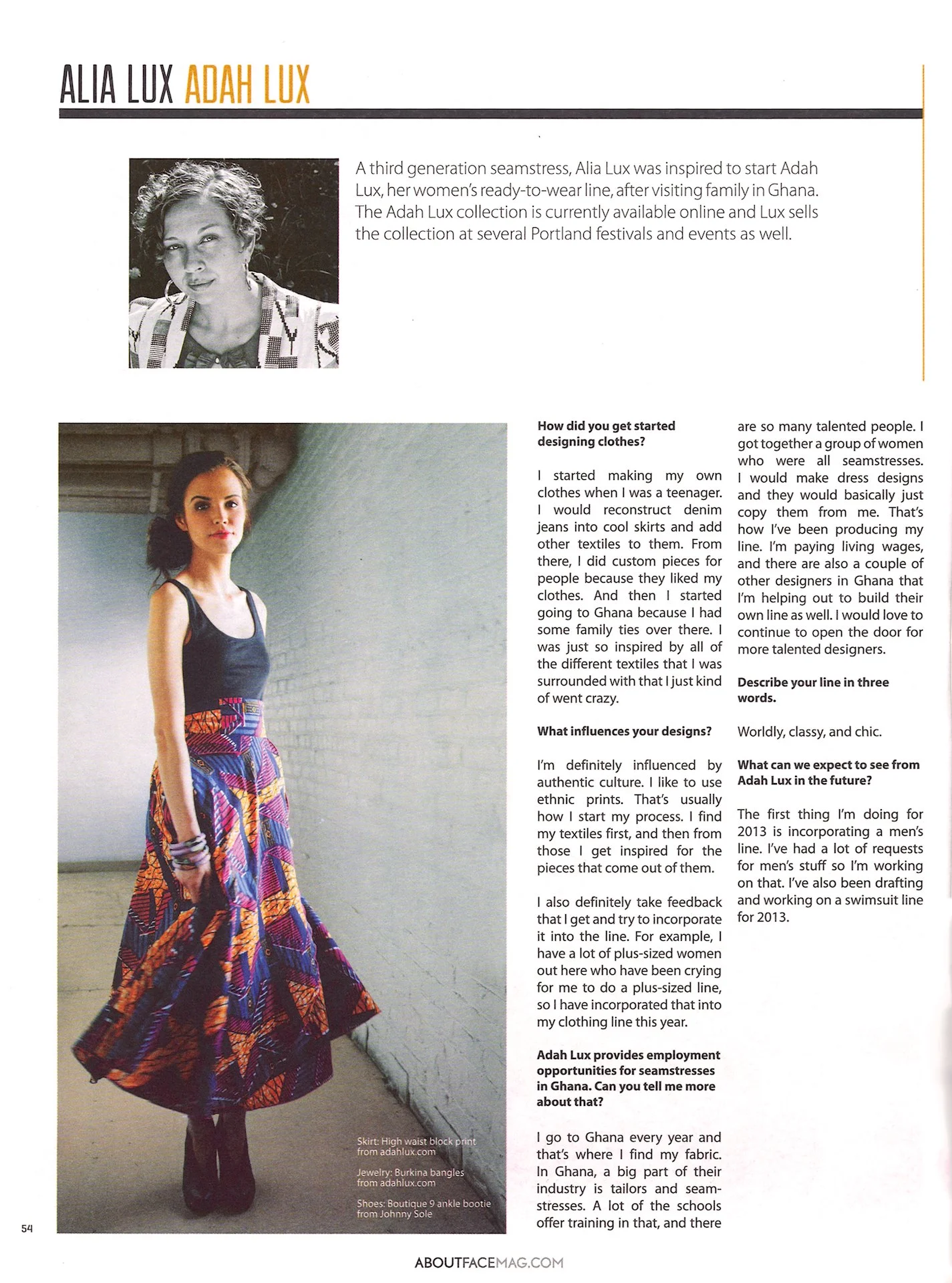 About Face Magazine