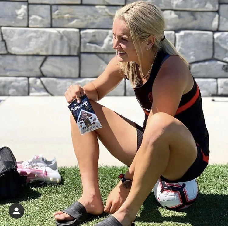 Lindsey Horan of the Portland Thorns for Power Up Snacks (Copy)