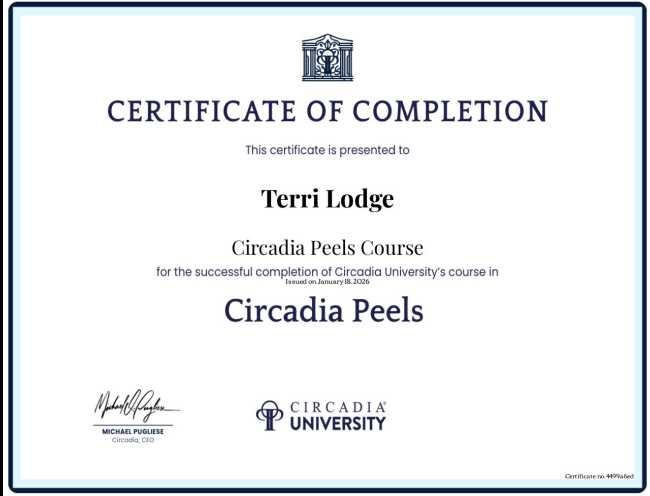 Circadia Chemical Peels Certified