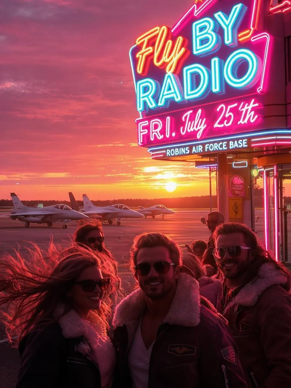 📣 Attention Robins Air Force Base! 🇺🇸🎖️
🎶 Final night of the Summer Concert Series! 🎉
Join us for an 80s Summer Bash at the Heritage Club on Friday, July 25th.
Food trucks at 5️⃣ &bull; FBR at 6️⃣ &bull; Cash bar &bull; Best dressed contest 🕺?