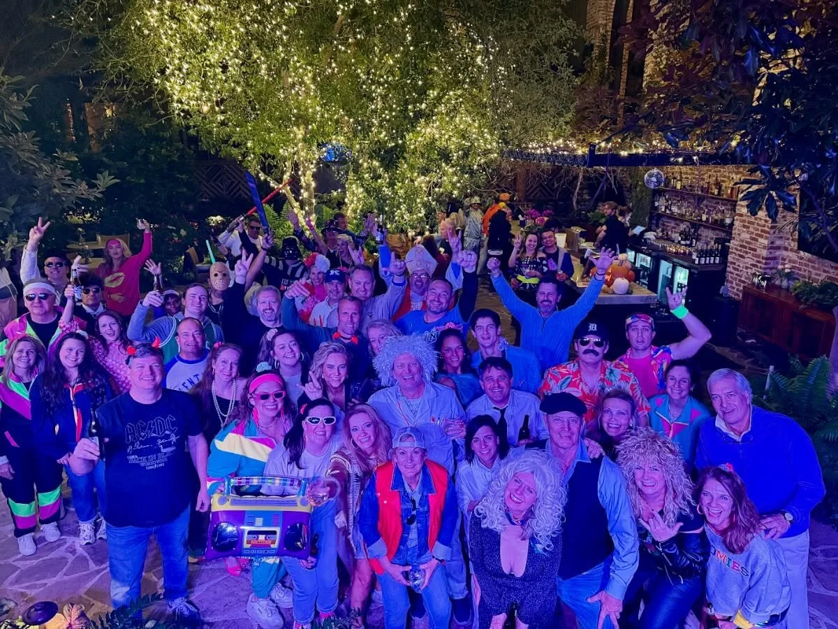 It&rsquo;s not every night you get to party with Dolly &amp; Kenny, Marty &amp; Doc, and PeeWee, just to name a few. 
.
#flybyradio #halloween #fridaynight #botanic #opelika