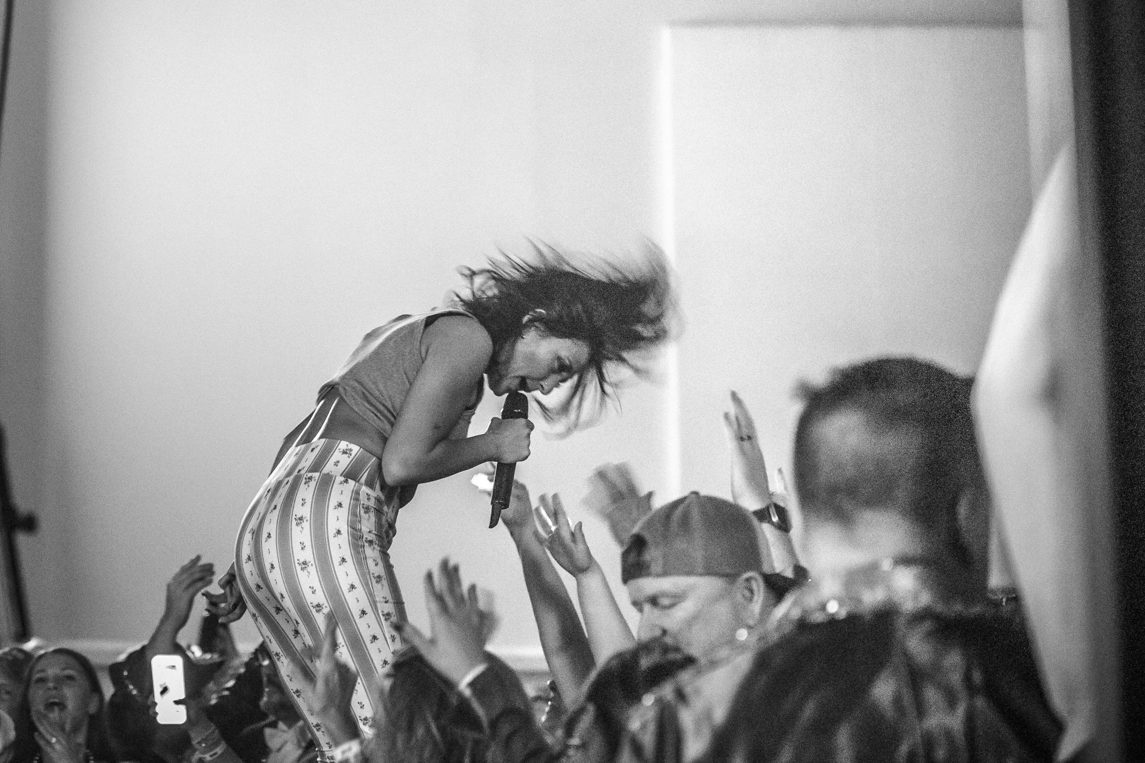 Fly By Radio vocalist rocking out