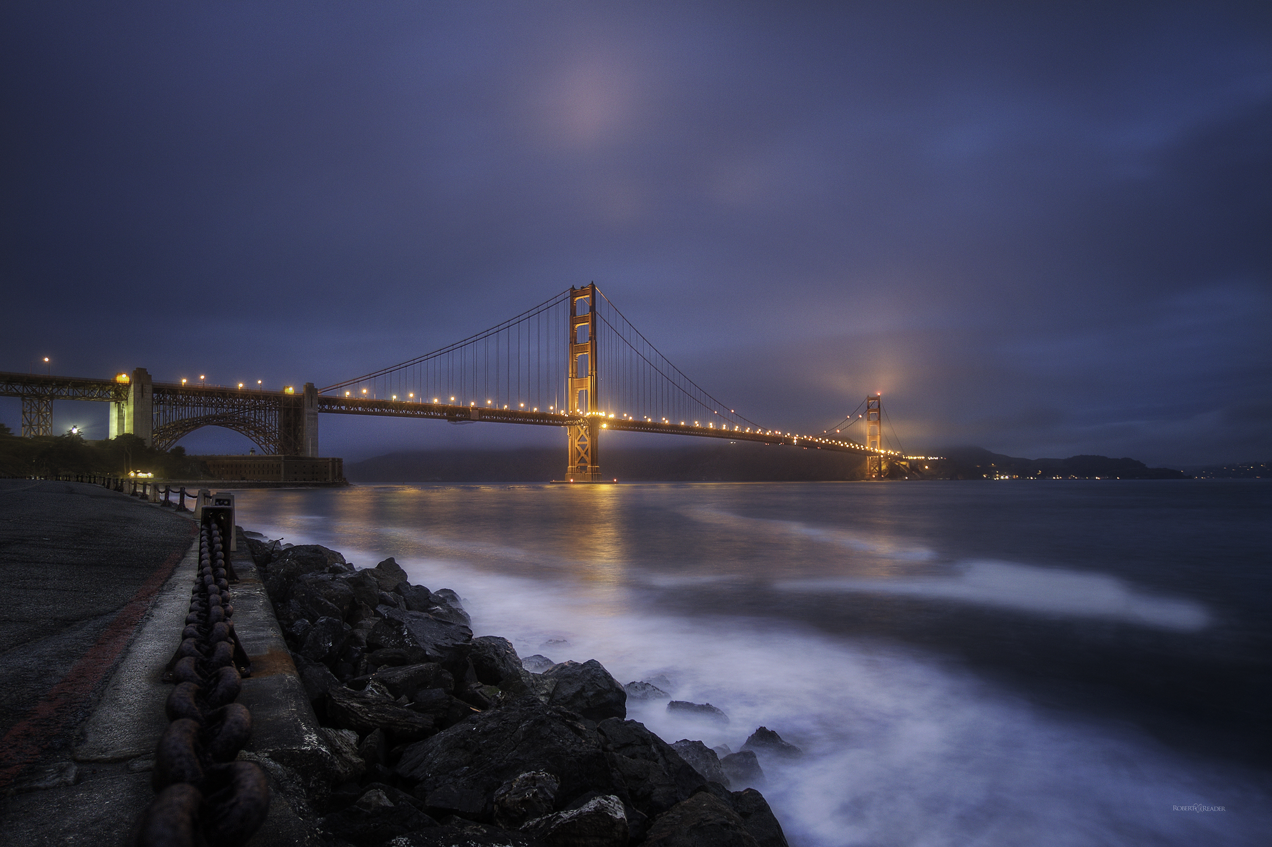 Golden Gate Bridge with a Marine Layers