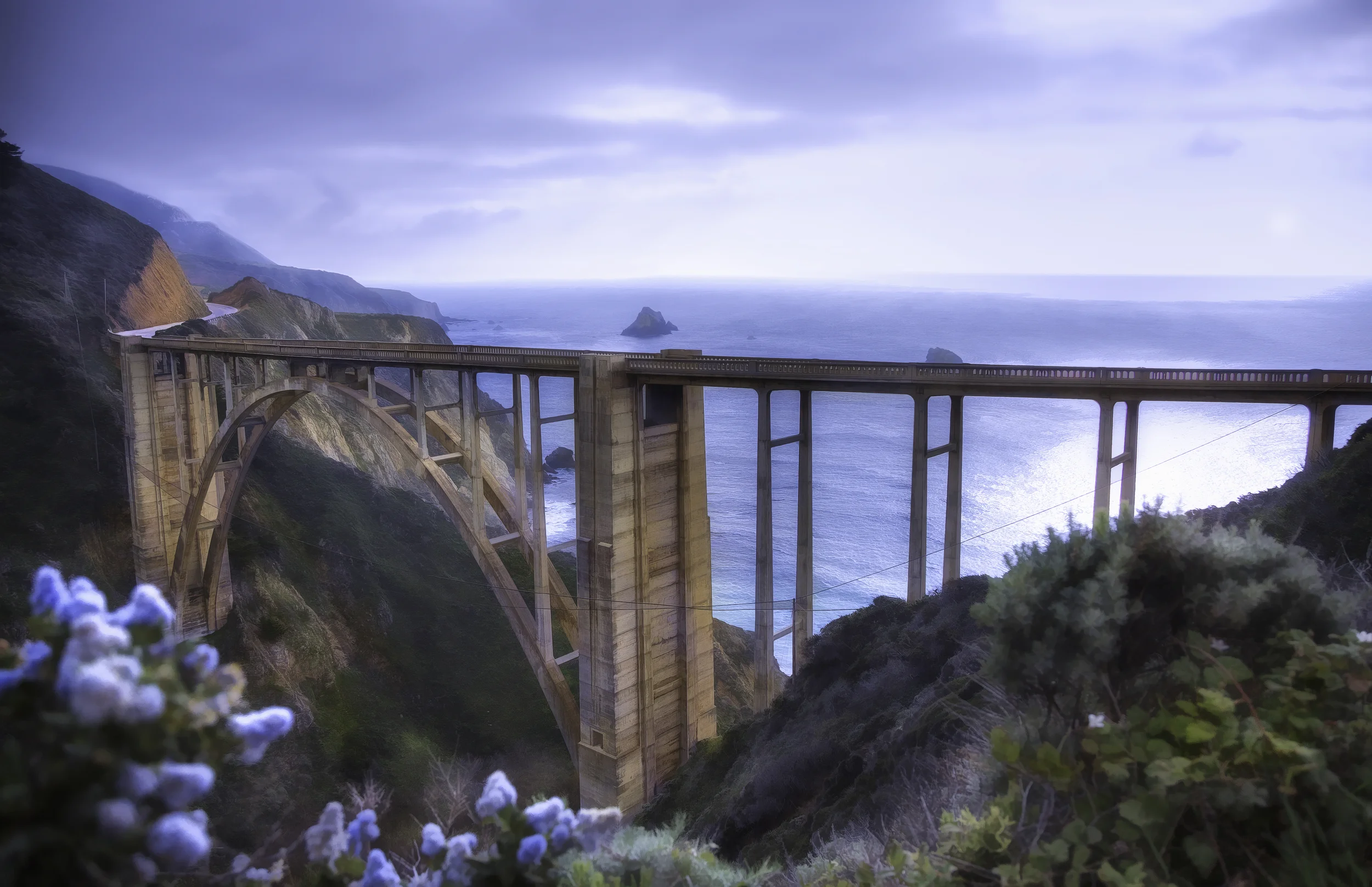 Bixby Bridge And Big Sur on 1 Near Pfeiffer California