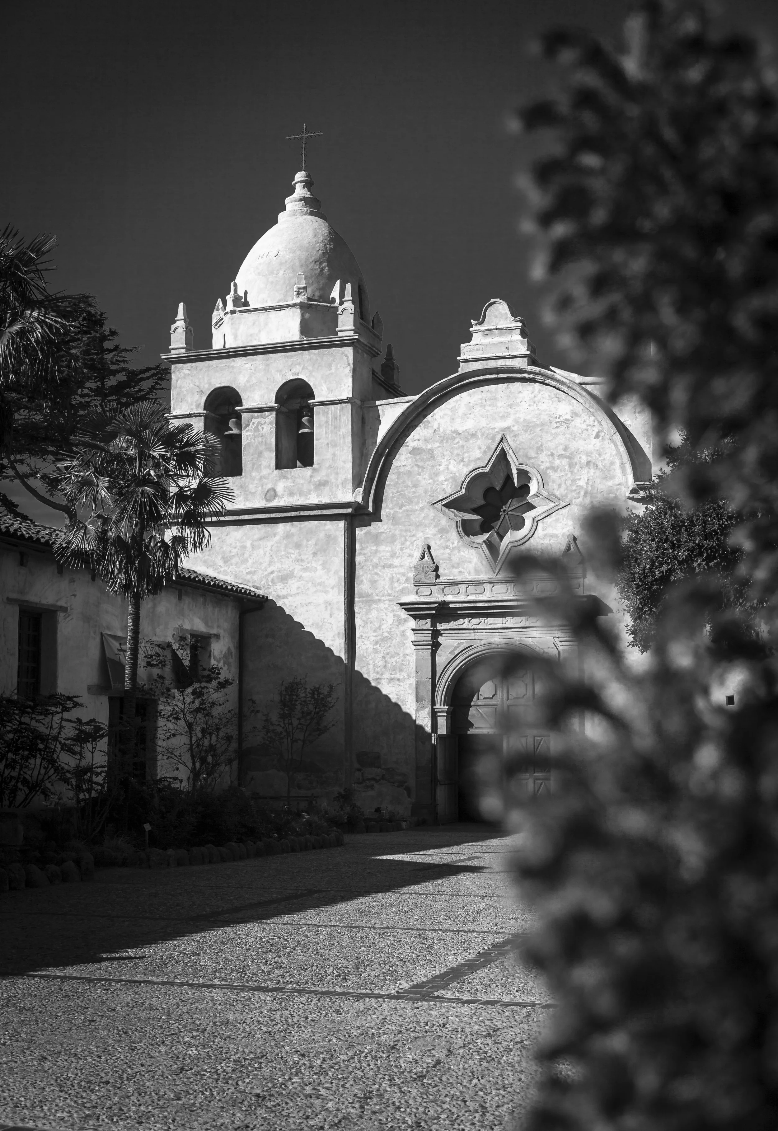 California Mission In Carmel California Black & White