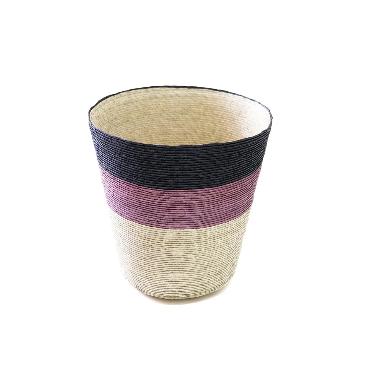 Canasta Cónica - DUO Negro + Bugambilia