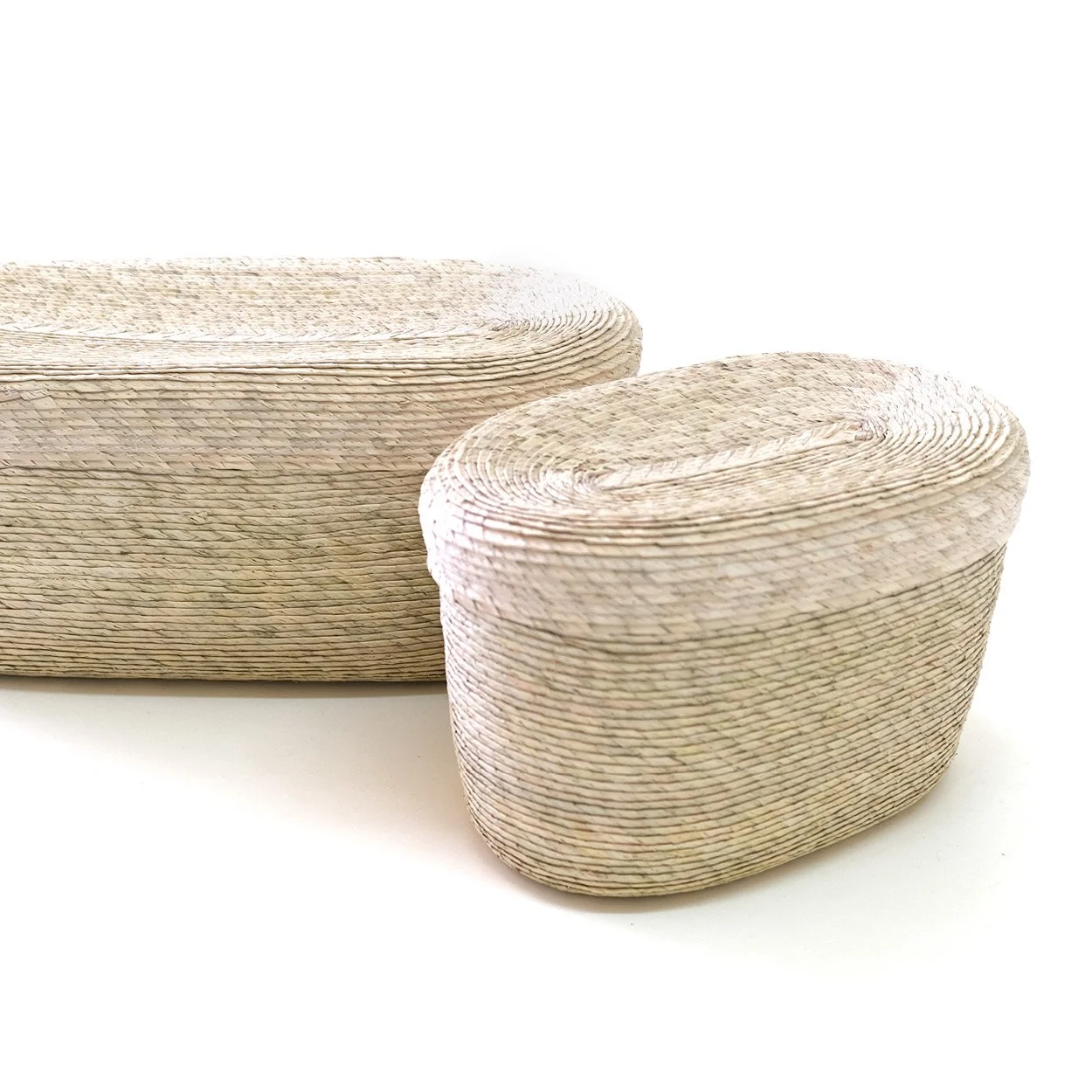 Canasta Ovalada con Tapa - Natural