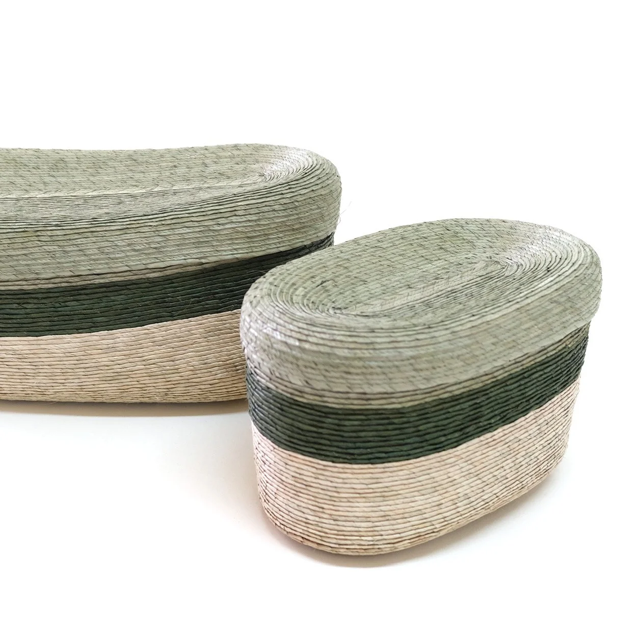 Canasta Ovalada con Tapa - DUO Agave + Cactus