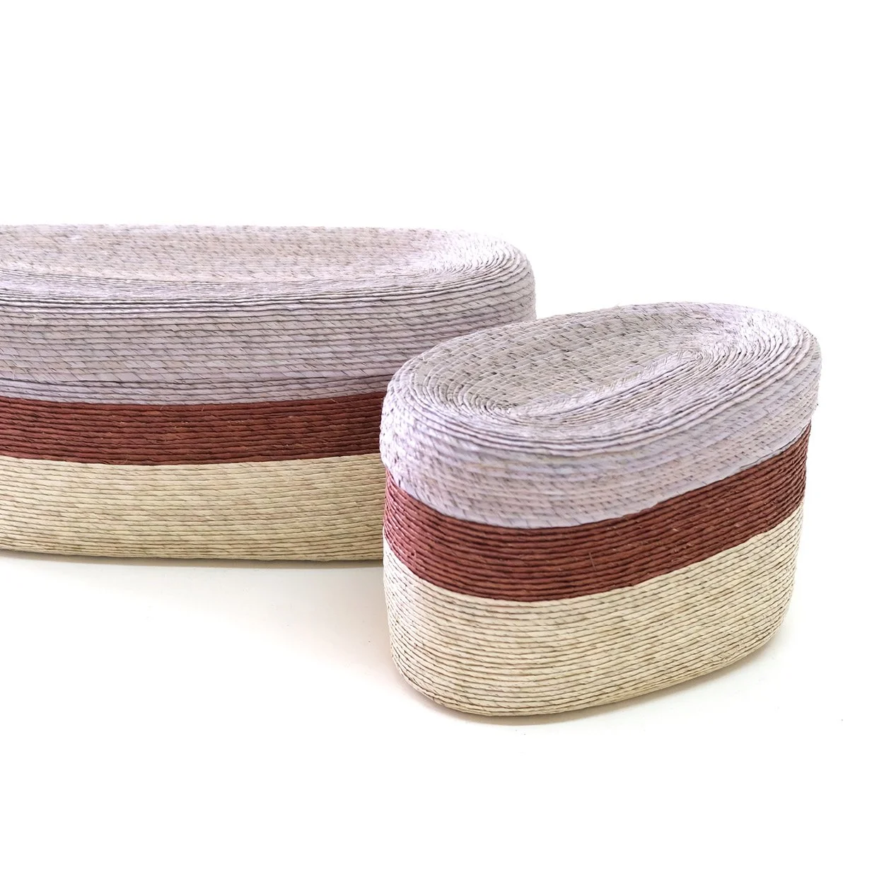 Canasta Ovalada con Tapa - DUO Arena + Miel