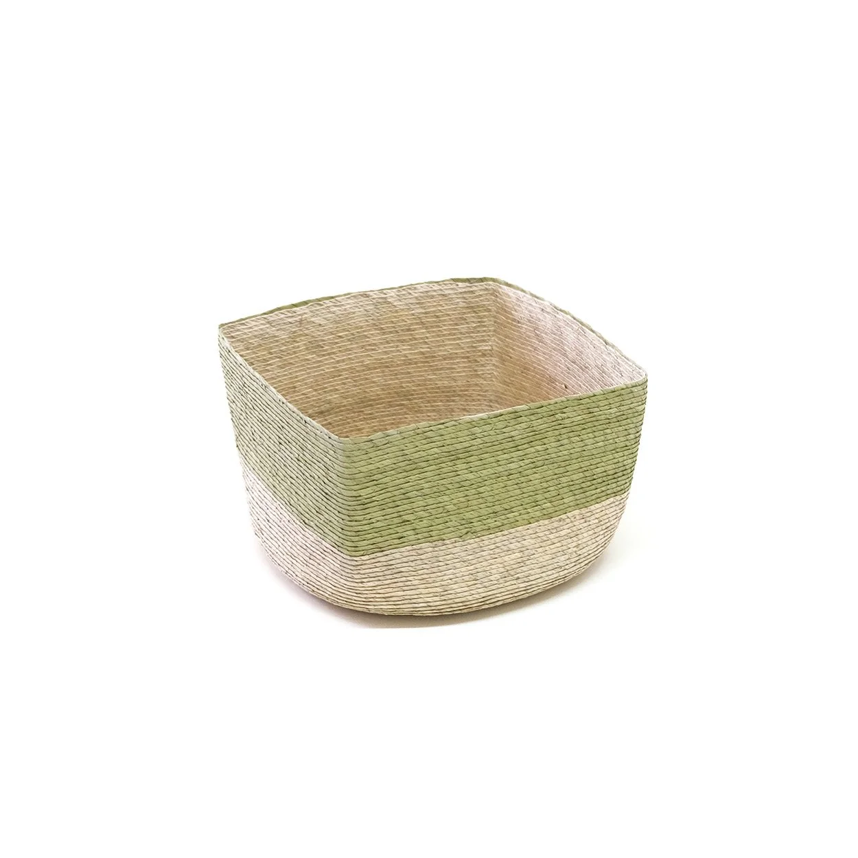 Medium Square Basket - Pistache