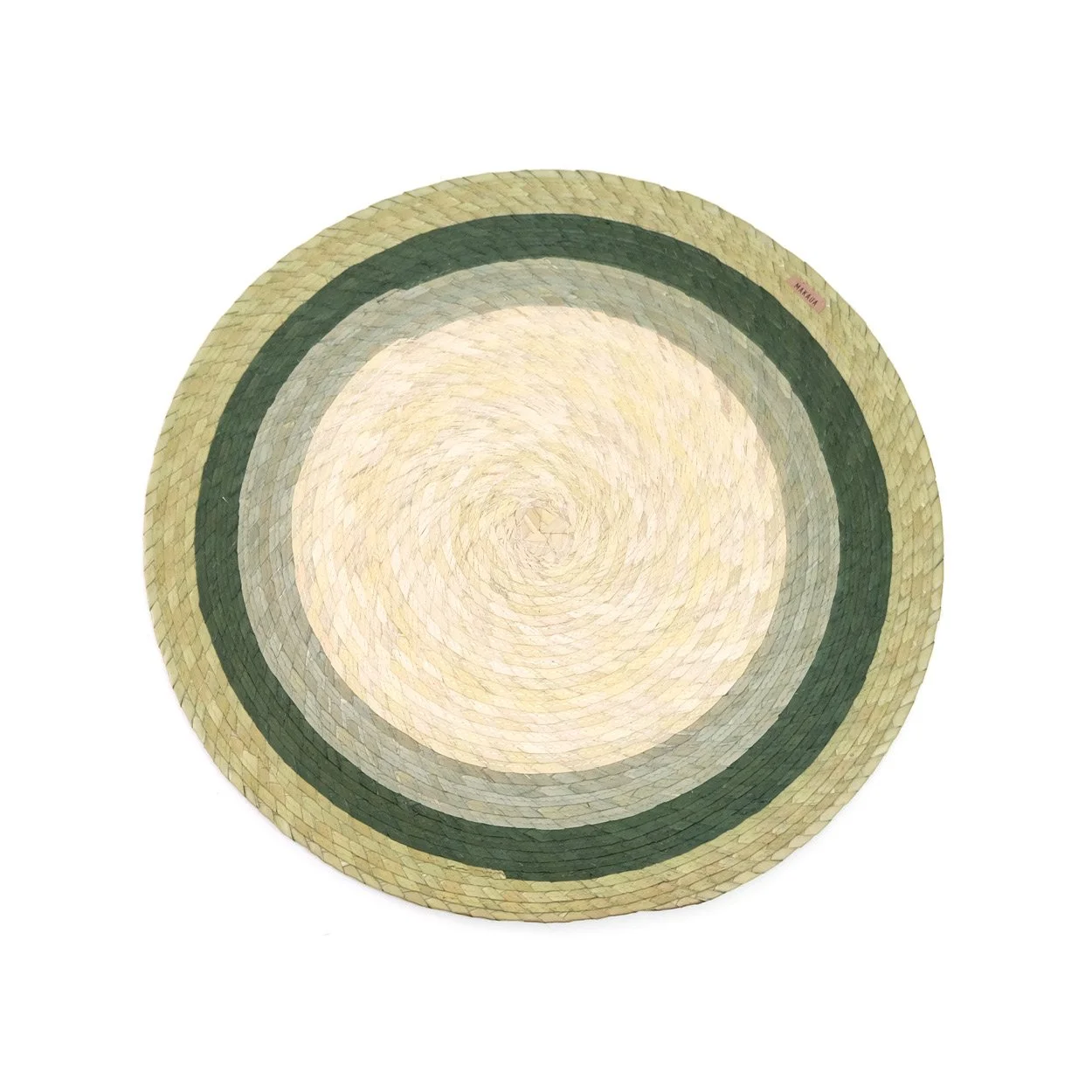 Round Placemat - Green Natural Combo