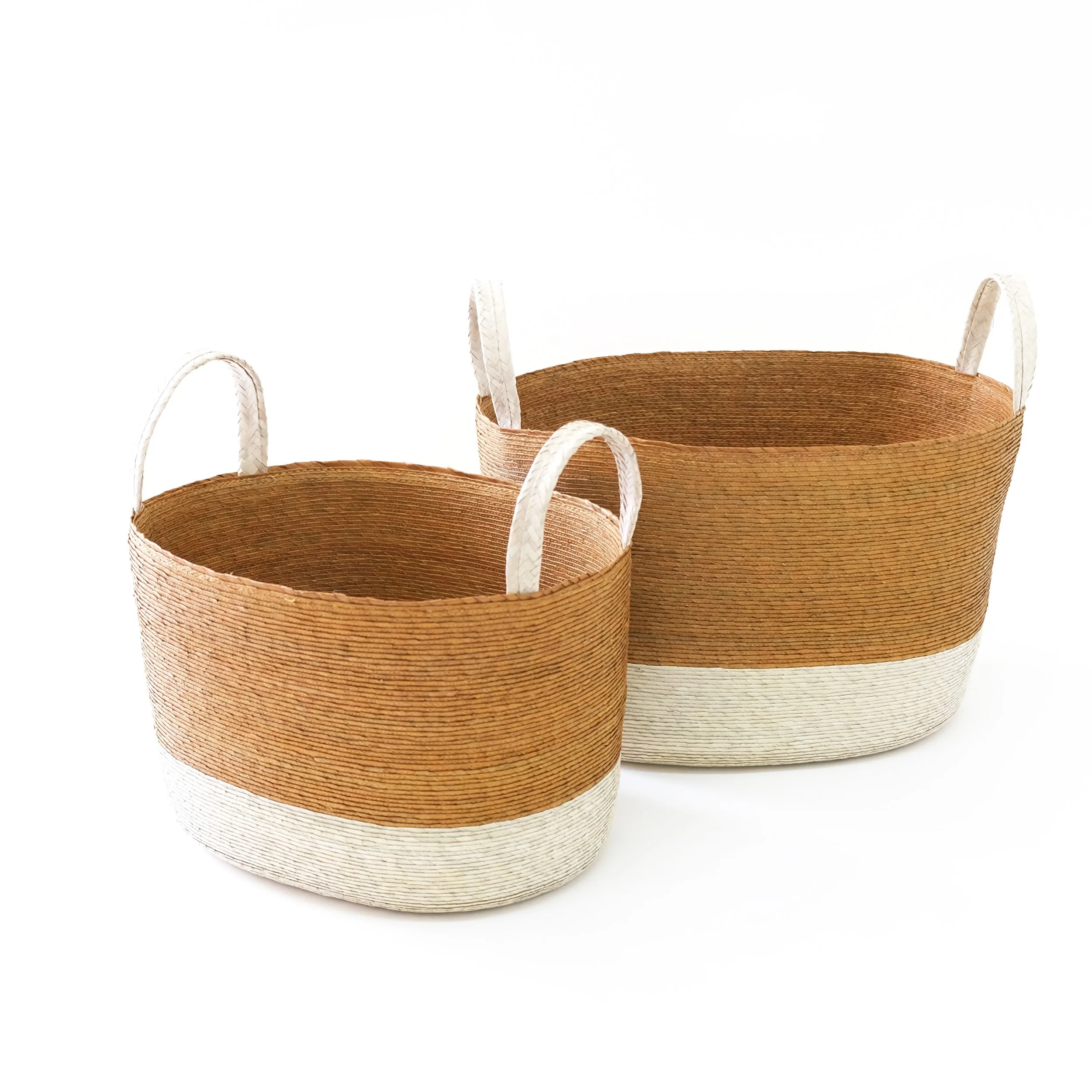 Canasta Ovalada de Piso - Trigo