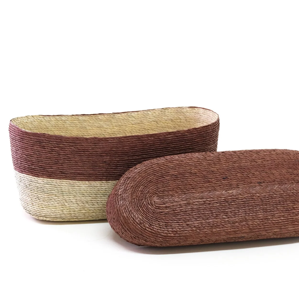 Large Oval Storage Basket with Lid - Clavel