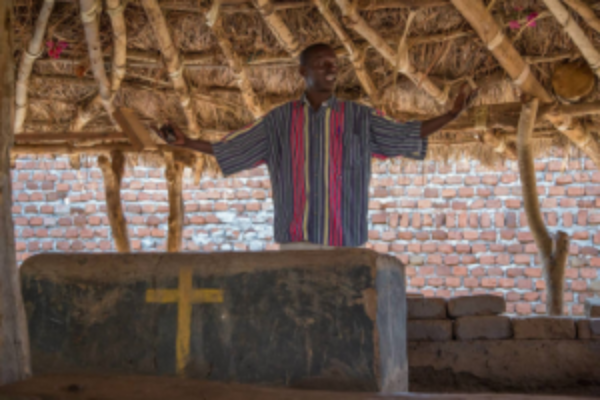 Pastor Moses, translator, incredible man of God who shepherds many of these mamas and children