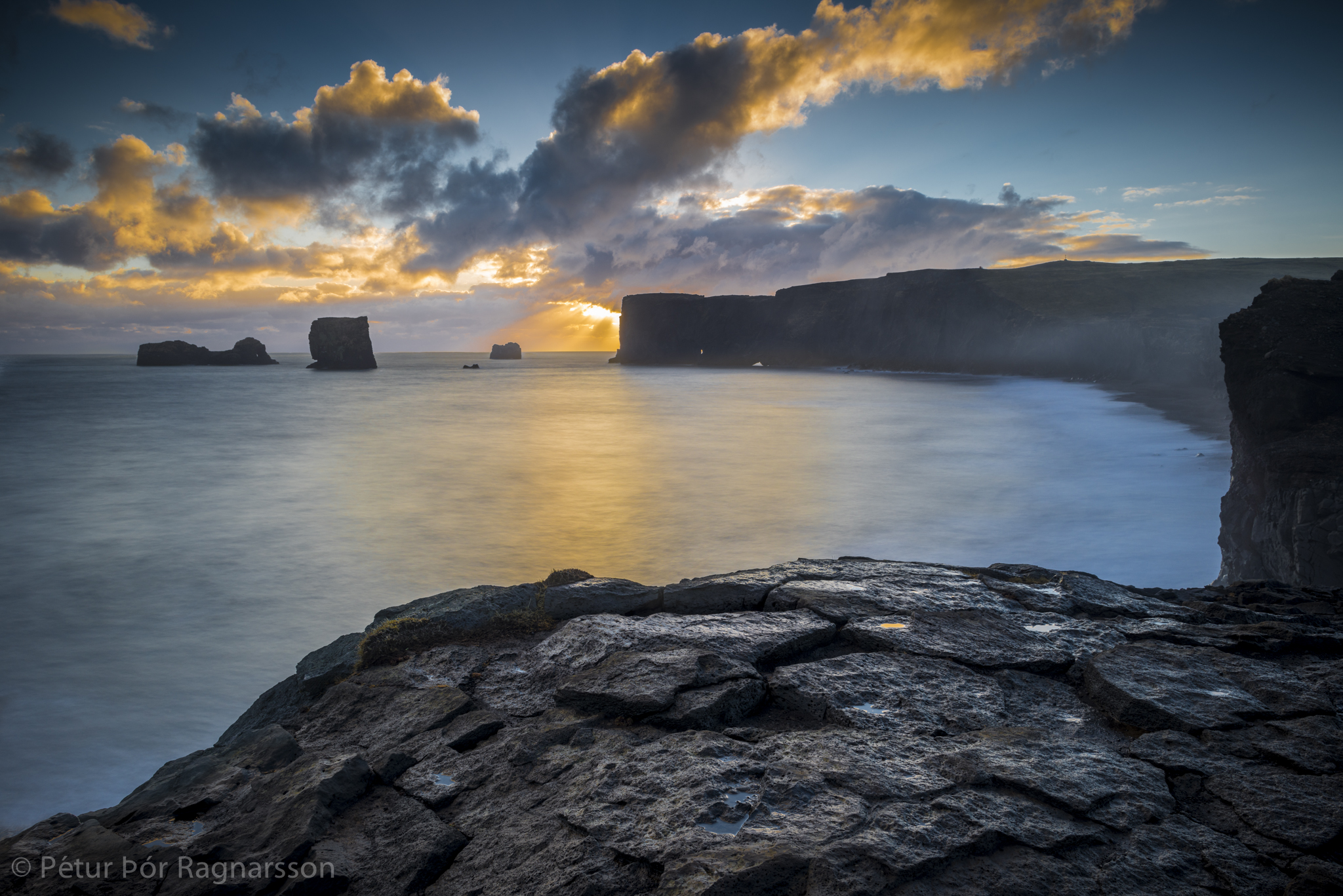 Sunset at Dyrhólaey
