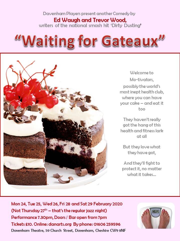 Davenham Players Waiting For Gateaux By Ed Waugh And Trevor Wood Cheshire Theatre Guild