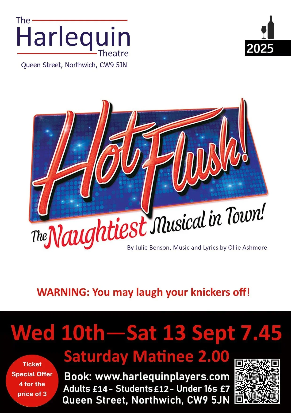 Harlequin Theatre - Hot Flush! by Julie Benson