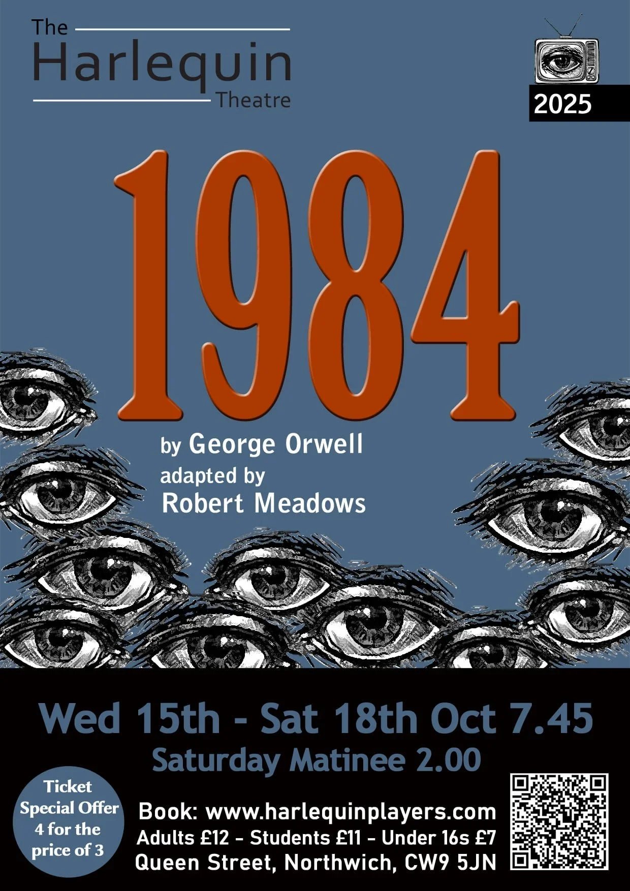 Harlequin Theatre - 1984 by George Orwell adapted by Robert Meadows