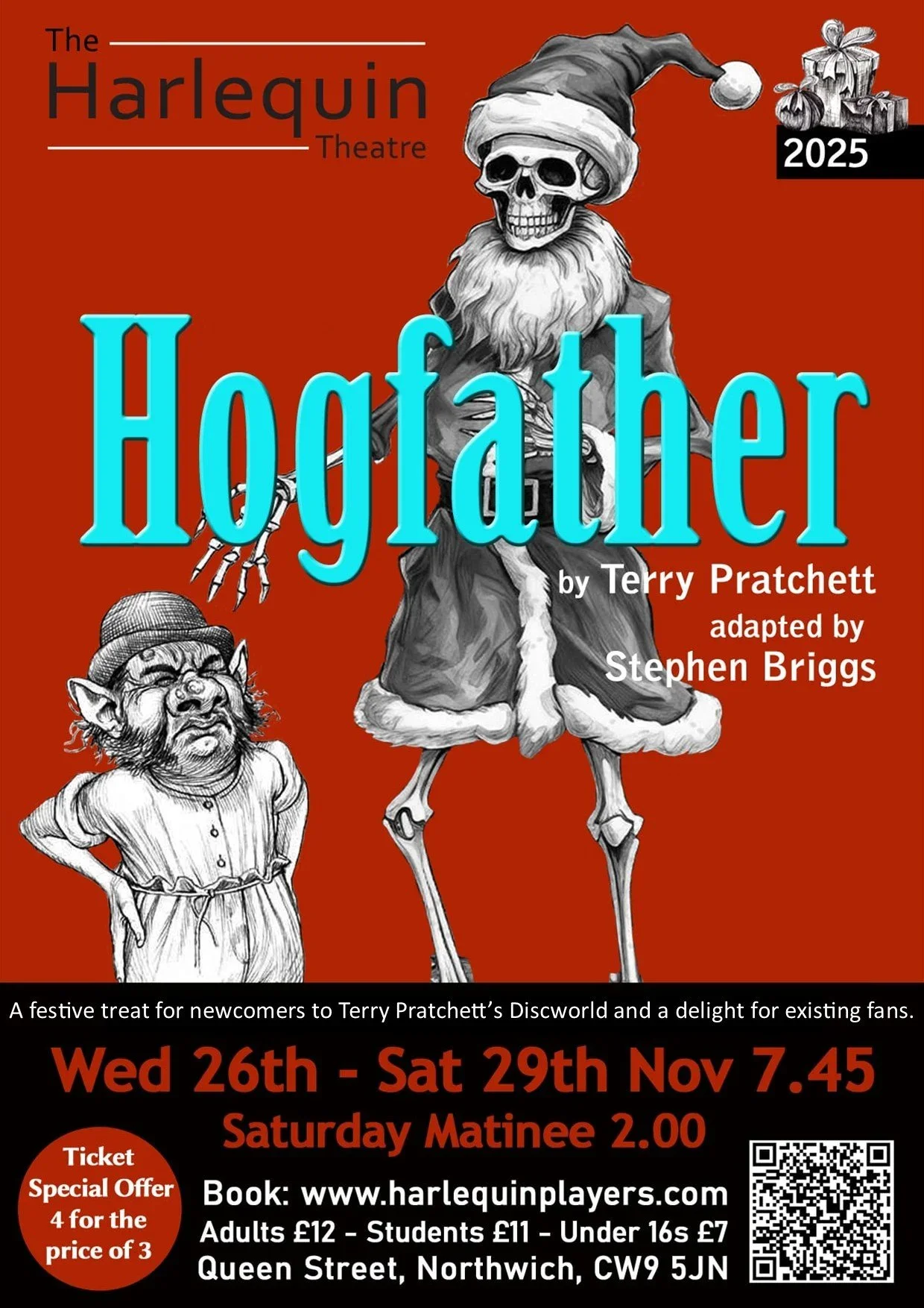 Harlequin Theatre - Hogfather by Terry Pratchett adapted by Stephen Briggs