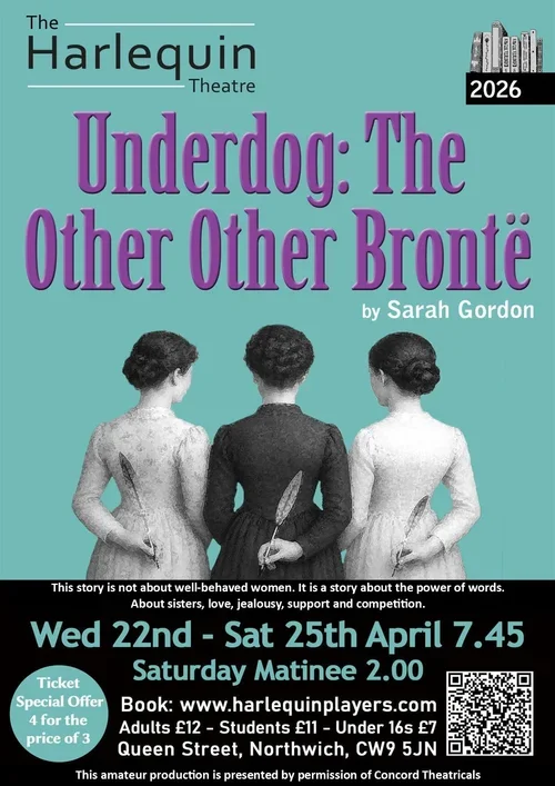 Harlequin Theatre - Underdog: The Other Other Bronte by Sarah Gordon