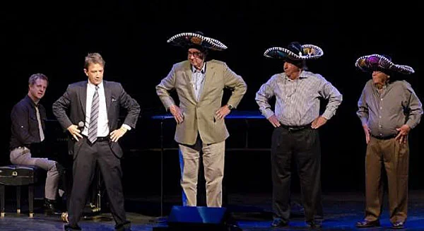"The Three Amigos bit" w/ Martin Short and "3 random guys"