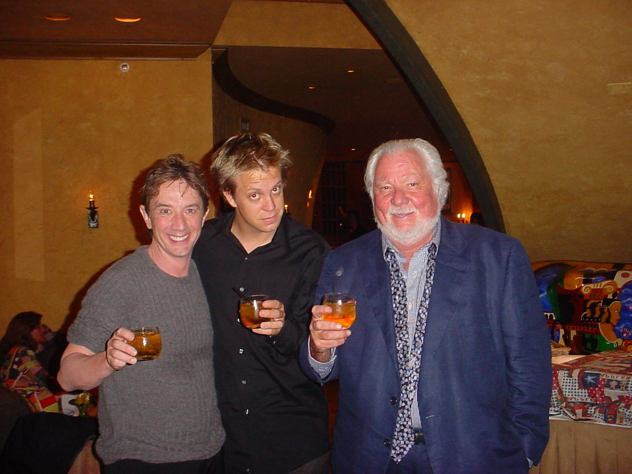 w/ Martin Short & legendary manager Bernie Brillstein after first touring live performace w/ Martin Short, Naperville, Illinois 2001