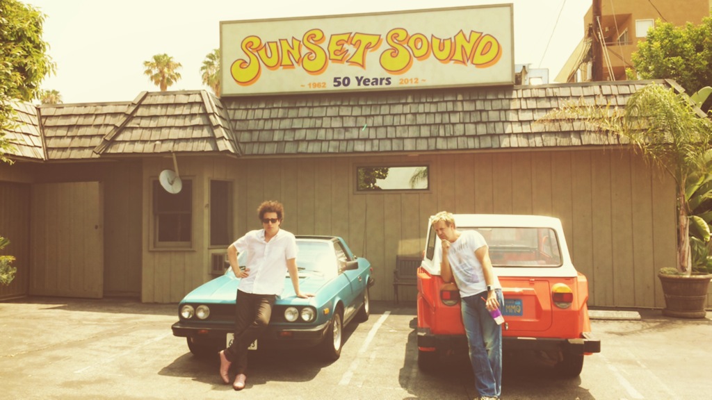 w/ Justin Meldal Johnsen in front of Sunset Sound w/ Lancia & Thing.