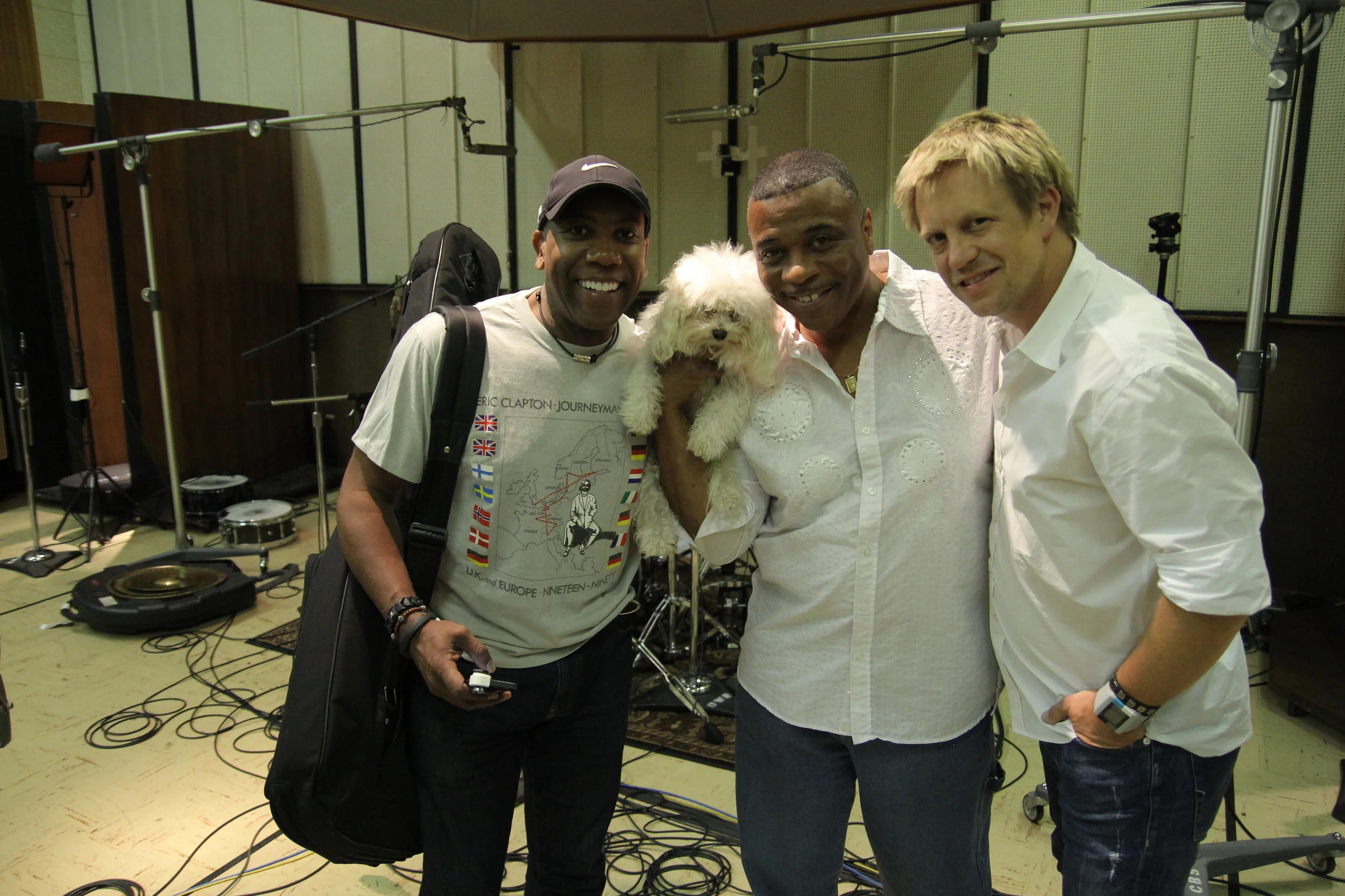 w/ Nathan East & the late Ricky Lawson @ Ocean Way 2013