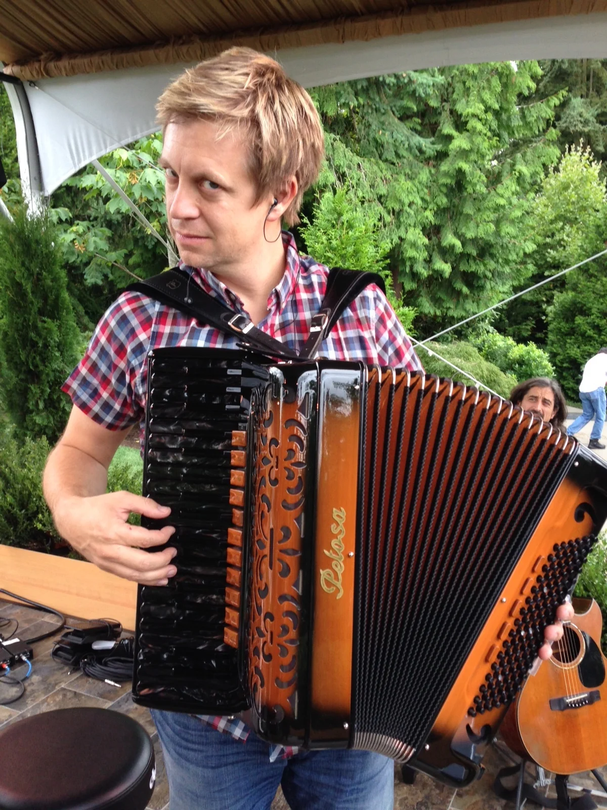 rrockin' some accordion, a beauty from Petosa in Seattle @ Bill Gates' house