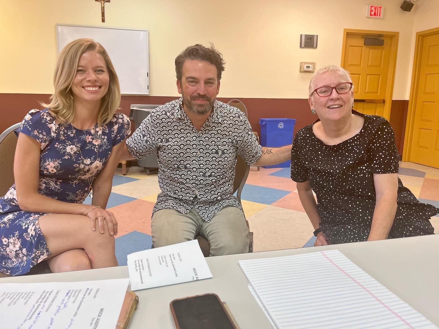We have been learning A LOT here at #studiofestsantafe . Thank you @james.gaffigan and Erie Mills for sitting in on our Mock Auditions and giving such wise insights on music-making and the opera industry. A special shout out goes to Chuck at Santa Fe