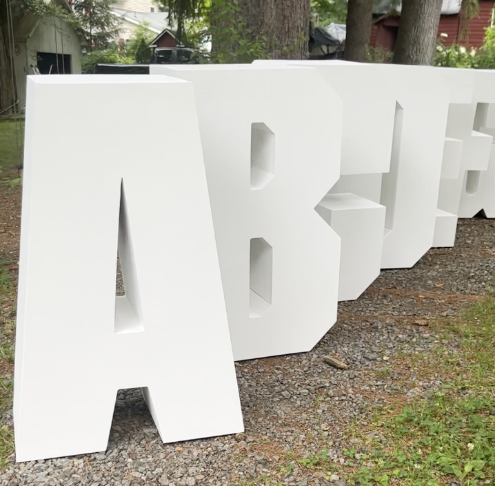 3D Wood 3 foot Event Letters