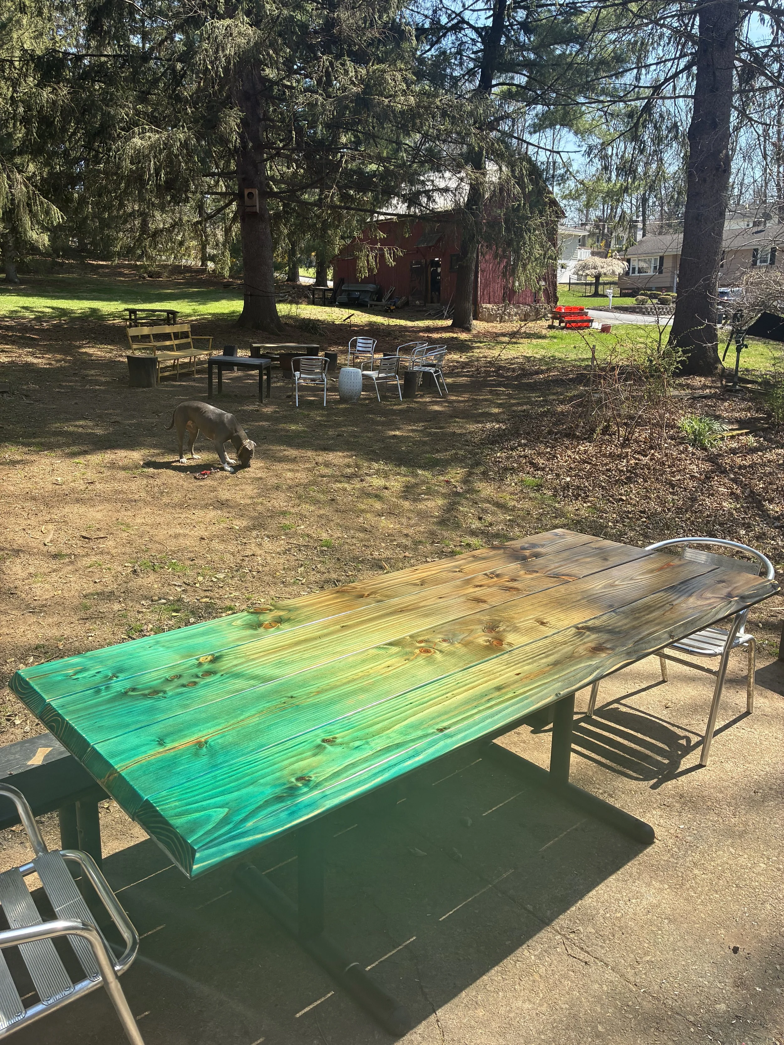 Bwrx Wood Dye Outdoor Table.JPG