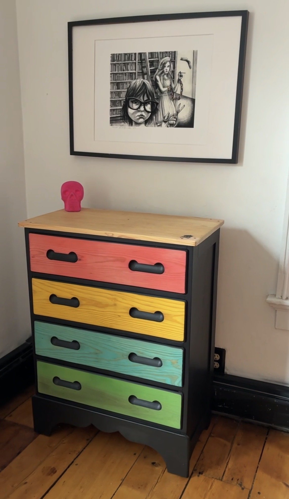 Rainbow Wood Dye Kids Dresser.jpg