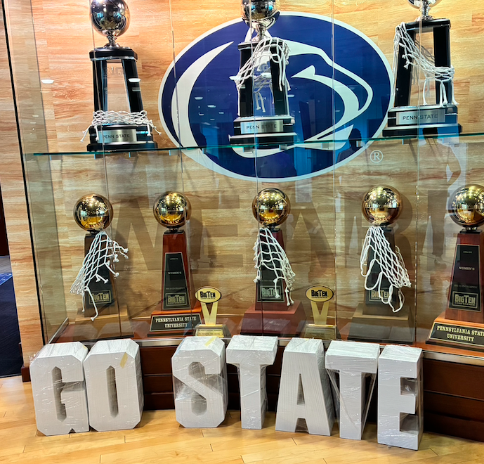 go state 3d wood letters Penn State