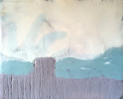 Still Collection: "Intention" 8x10" encaustic on panel