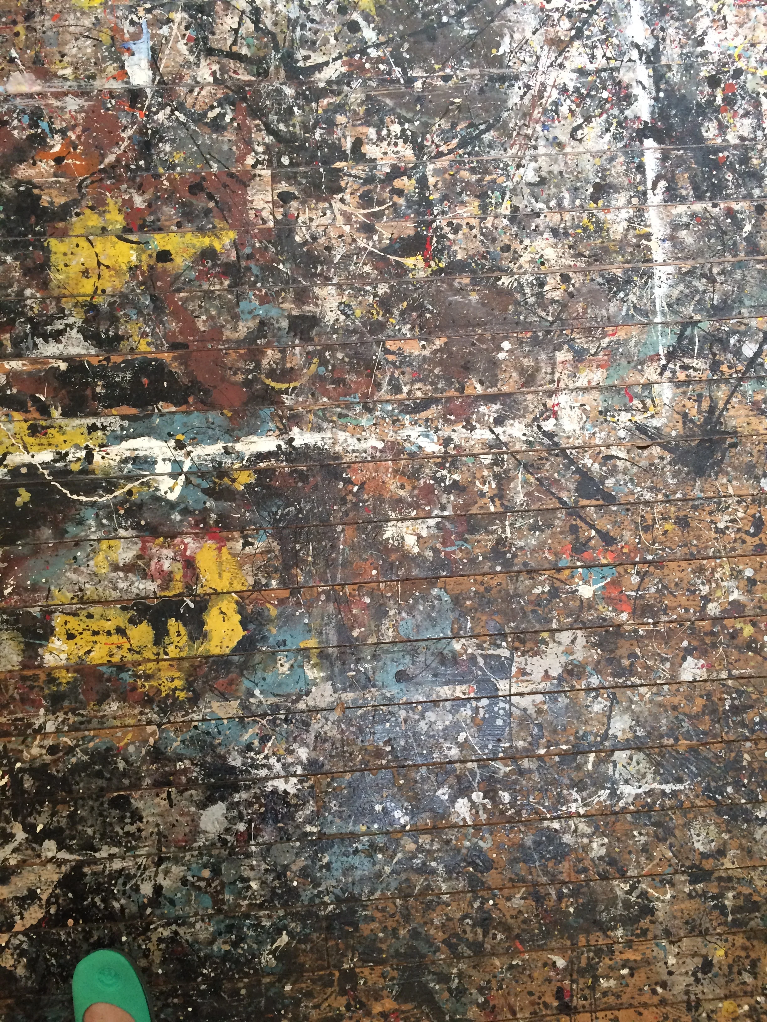 Pollocks studio floor