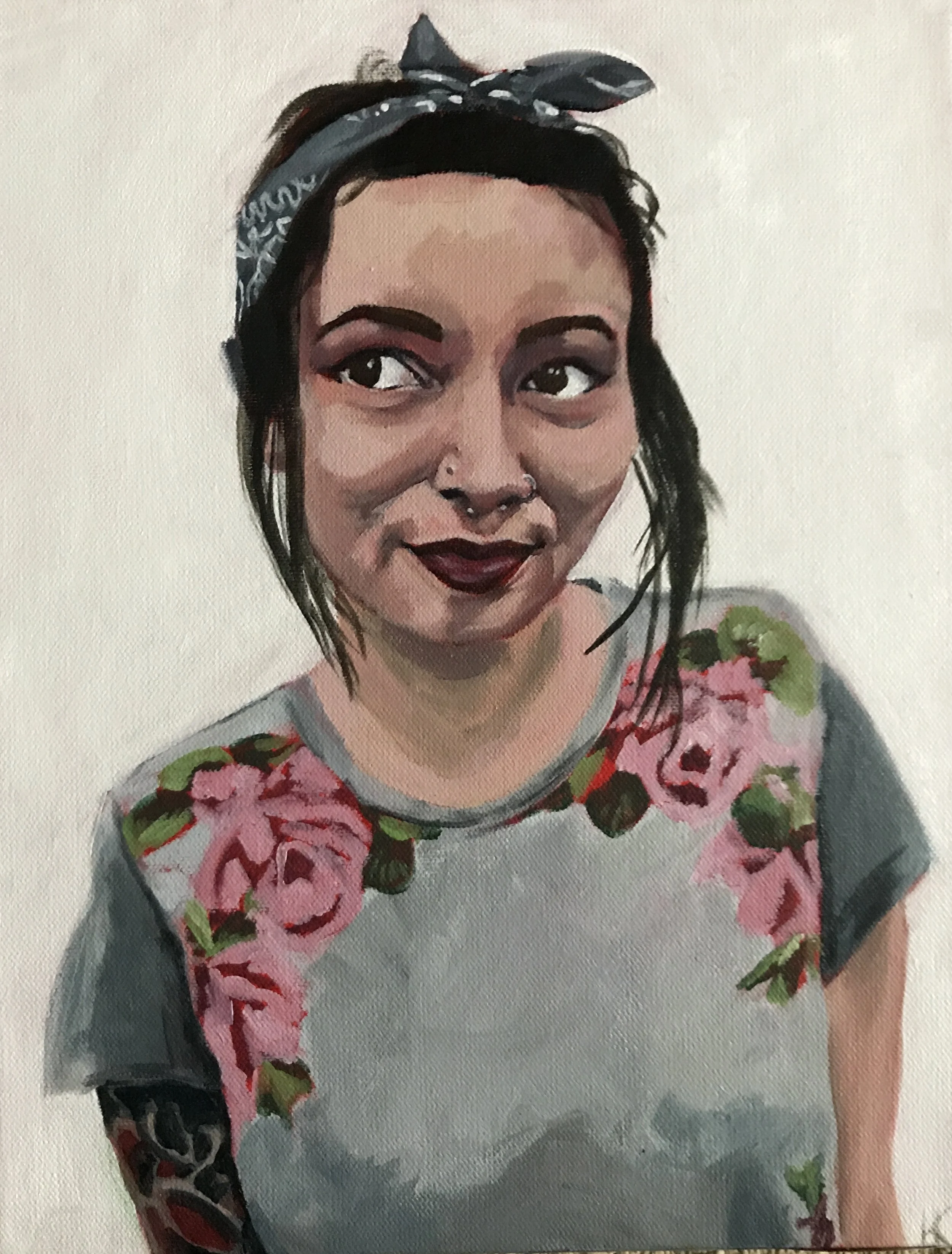 "Sara" 11x14" acrylic on canvas