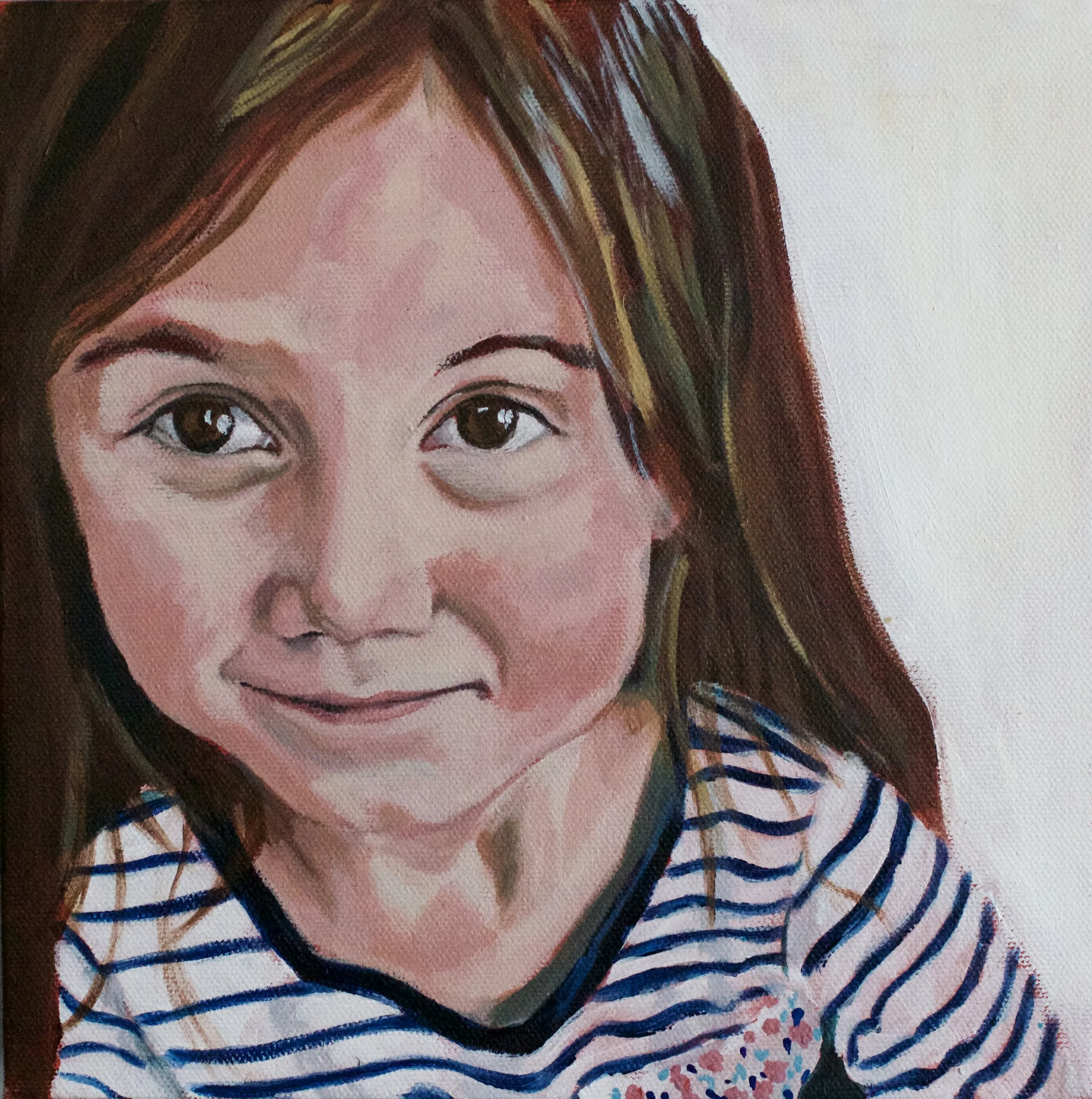 "Genna" 12x12" acrylic on oven