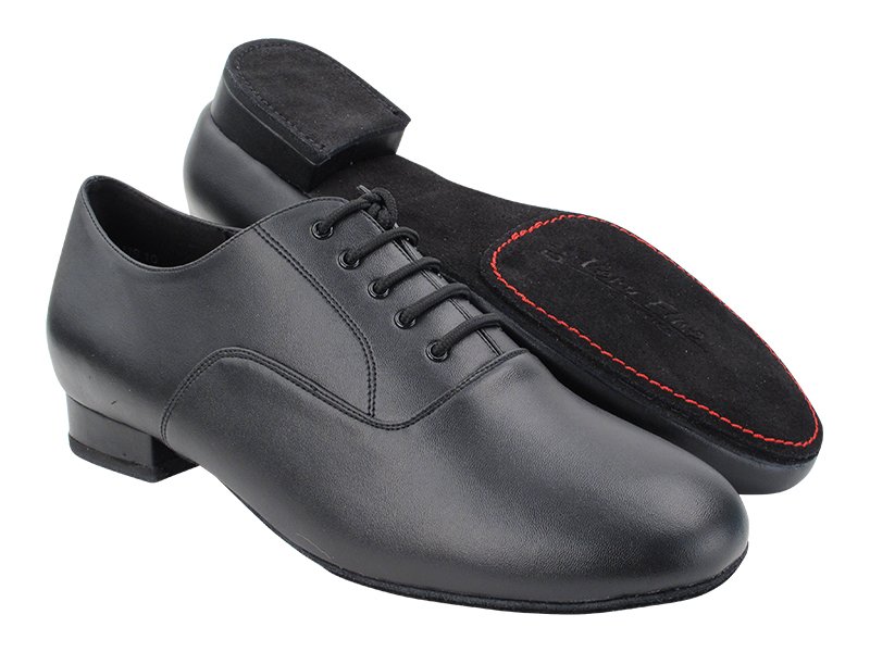 YKXLM Boy's&Kid's Leather Professional Latin Dance Shoes Ballroom Jazz Tango Waltz Performance Shoes,Model ATL-Boy 
