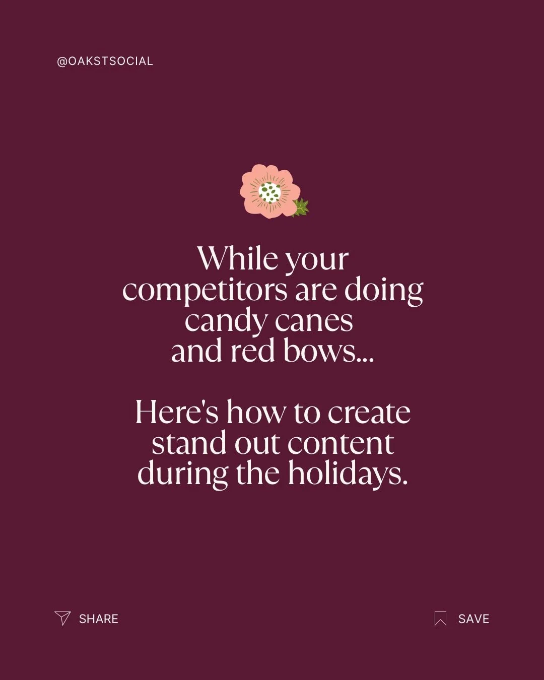 The brands winning this season aren&rsquo;t fighting for attention with louder holiday graphics. They&rsquo;re staying authentic, solving real problems, and keeping their voice consistent. 

While everyone else is covered in tinsel, you can be the br