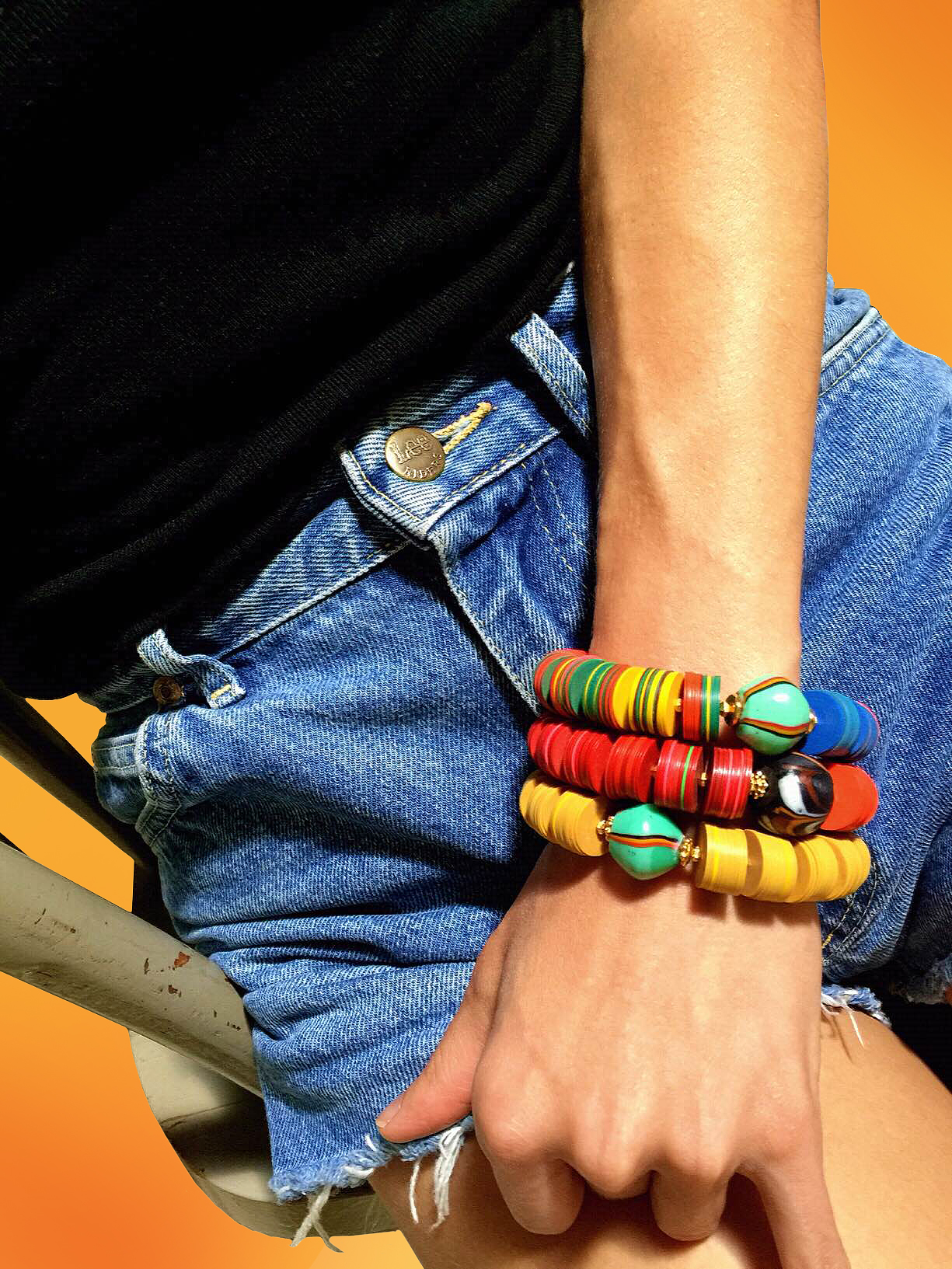 Jessy Made Stacked Vinyl Bracelets