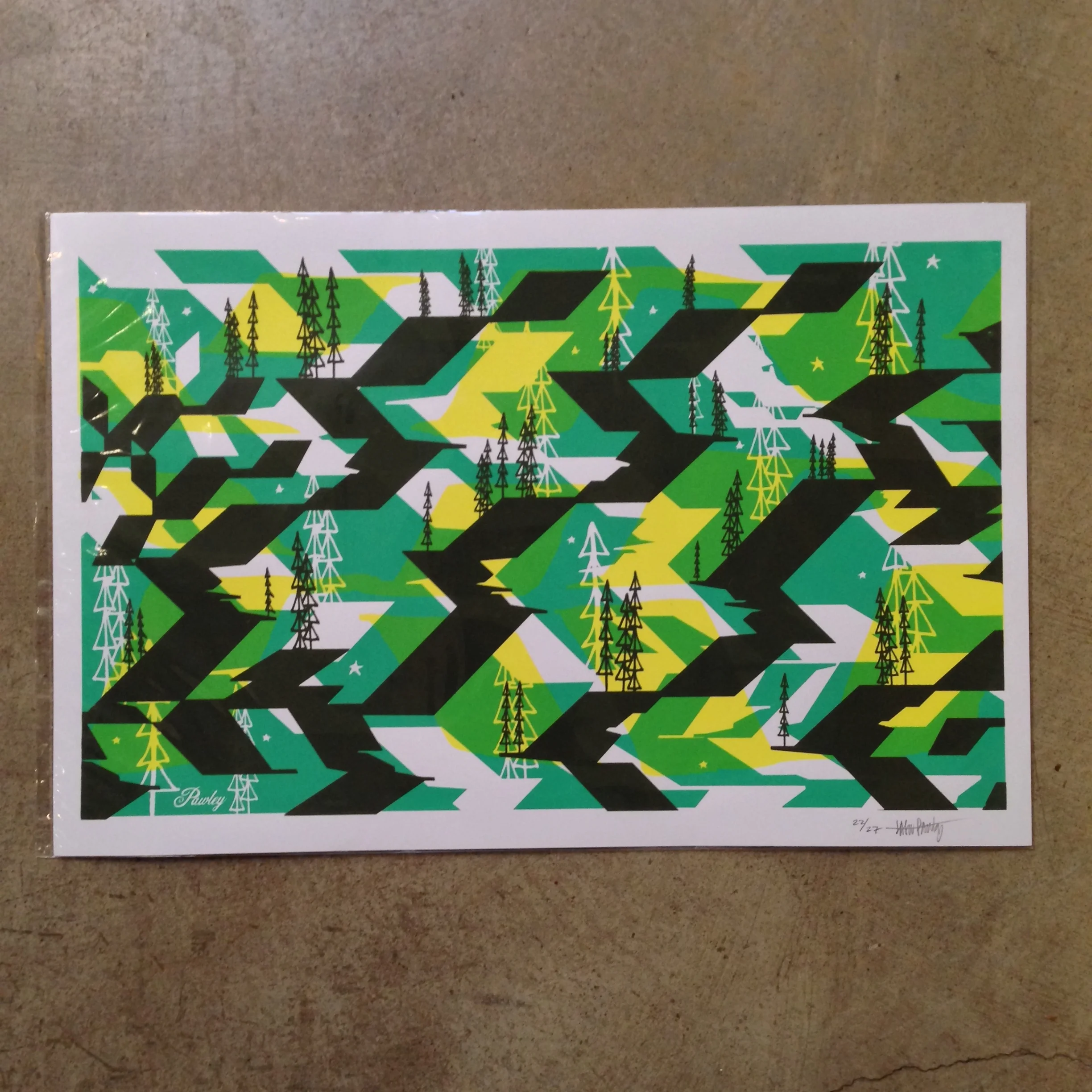 Art by Jason Pawley Printing by Dusty Gilpin